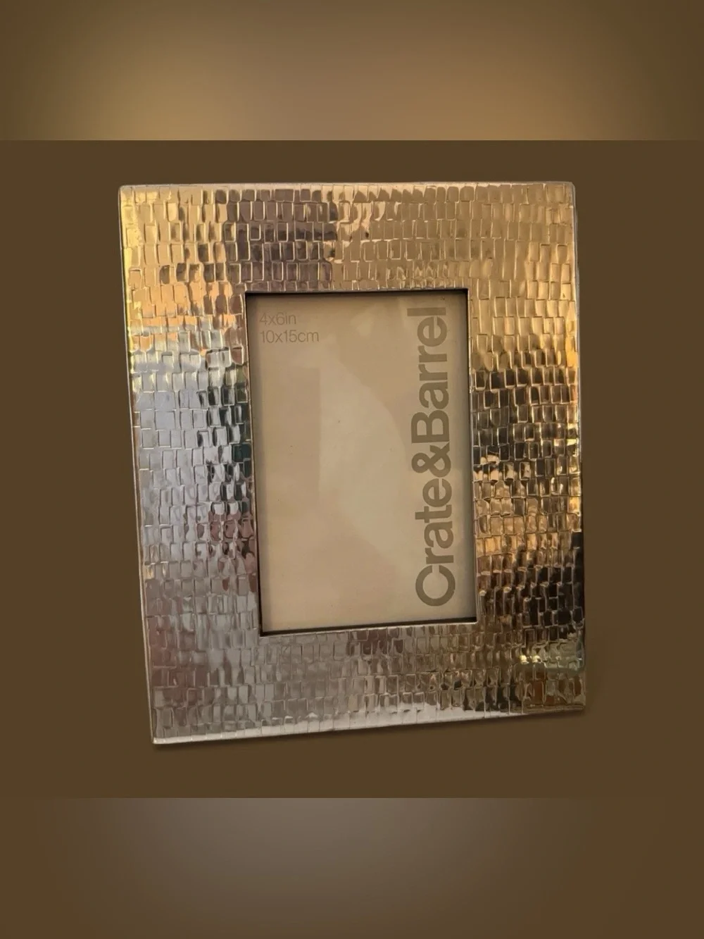 Crate & Barrel Decorative Picture Frame ( 4” x 6” )